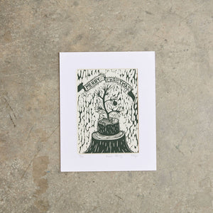 Humble Offering | 11"x14" | Linoleum Block Print