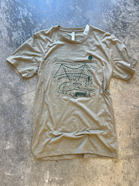 Reedy River Greenville T-Shirt (Olive)