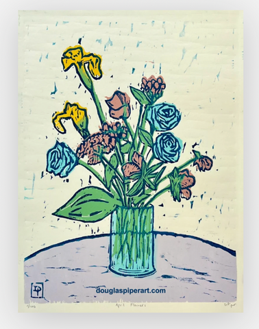 April Flowers Sticker