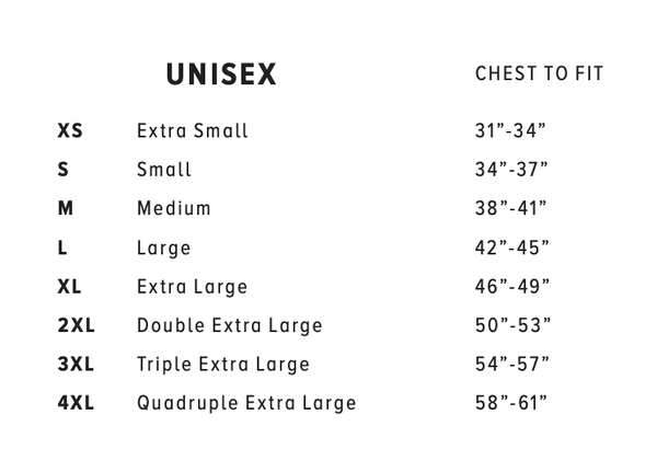 Bella-Canvas Size Chart