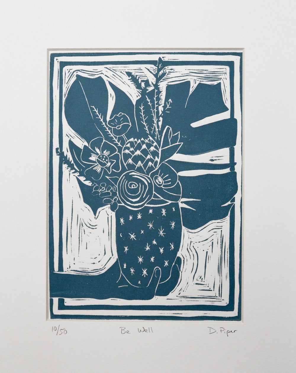 Be Well | 8"x10" | Linoleum Block Print
