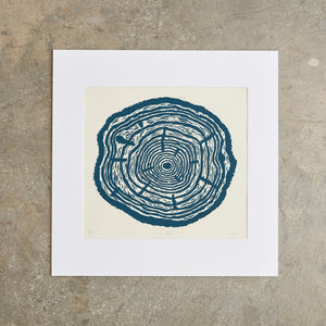 Rings | 20" x 20" | Wood Block Print