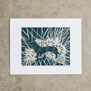 Bright Lights | 11"x 14" | Linoleum Block Print