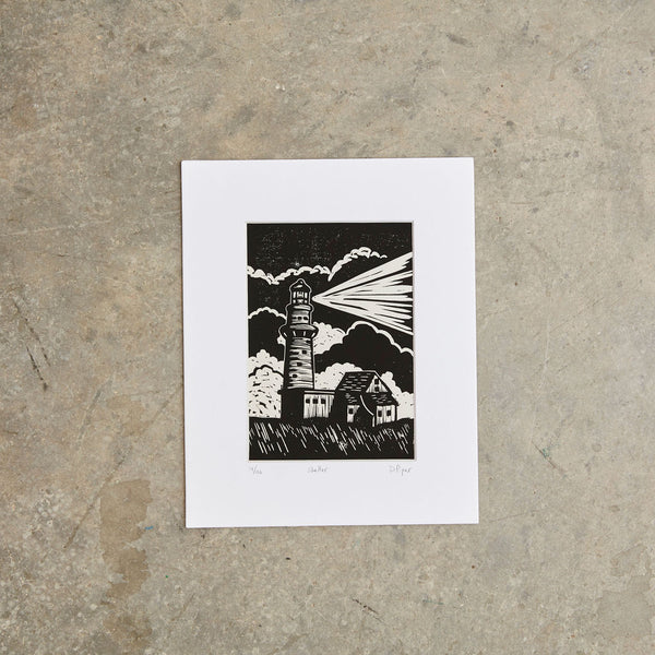 Shelter | 8"x10" | Linoleum Block Print