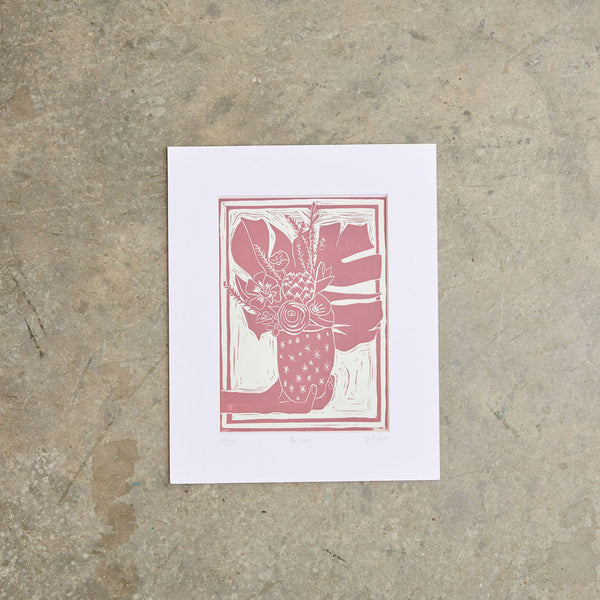 Be Well | 8"x10" | Linoleum Block Print