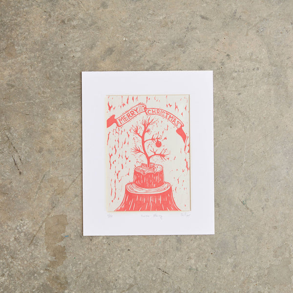 Humble Offering | 11"x14" | Linoleum Block Print