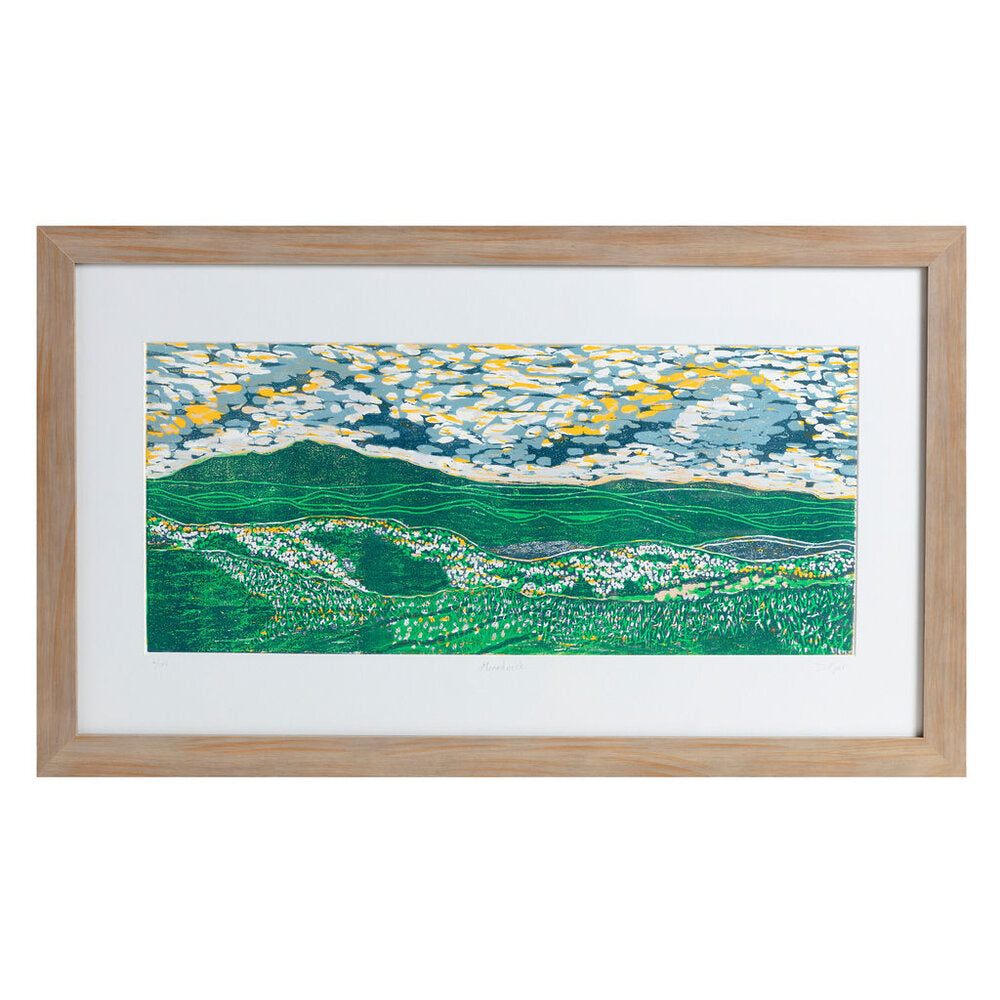 Monadnock | 17.5" x 31" | 5 Color Wood Block Print