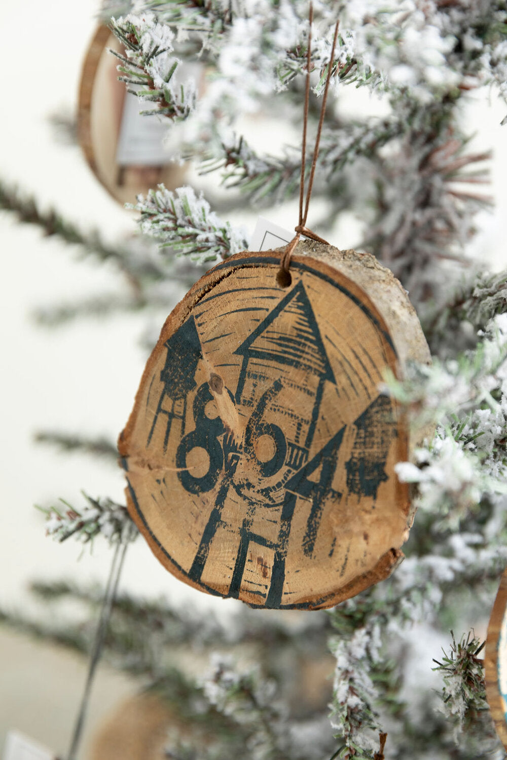 Wood Photo Ornaments Made with Printable Iron On