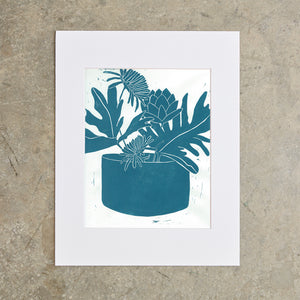 Thankful | 11"x14" | Linoleum Block Print