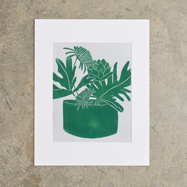 Thankful | 11"x14" | Linoleum Block Print
